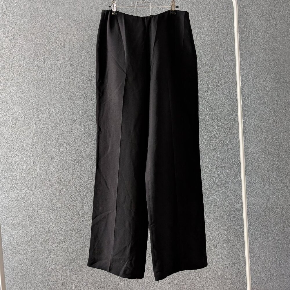 Vintage Women's Fully Lined Black Ann Taylor Side-Zip Pants Sz 2